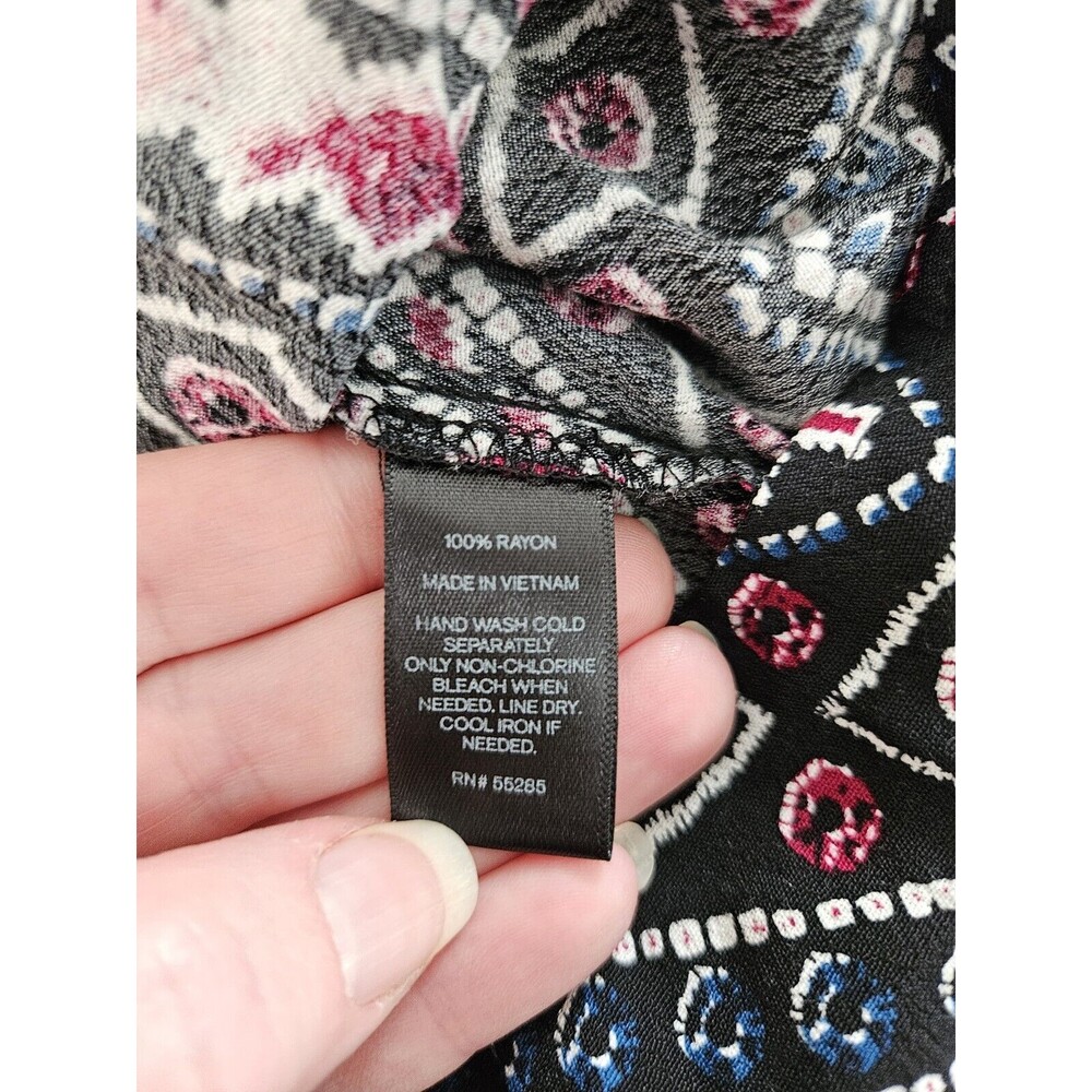 Express Keyhole Mini Dress Size XS Long Sleeve Black Pink Blue White - Picture 9 of 10